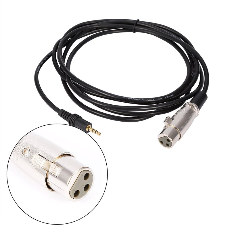 [AUSTRALIA] - Zerone 10FT 3 Pin XLR Connector Female to 1/8" 3.5mm male Stereo Jack Microphone Audio Cord Cable Stereo Mini Jack AUX Cord Audio Cable - 10 Feet 