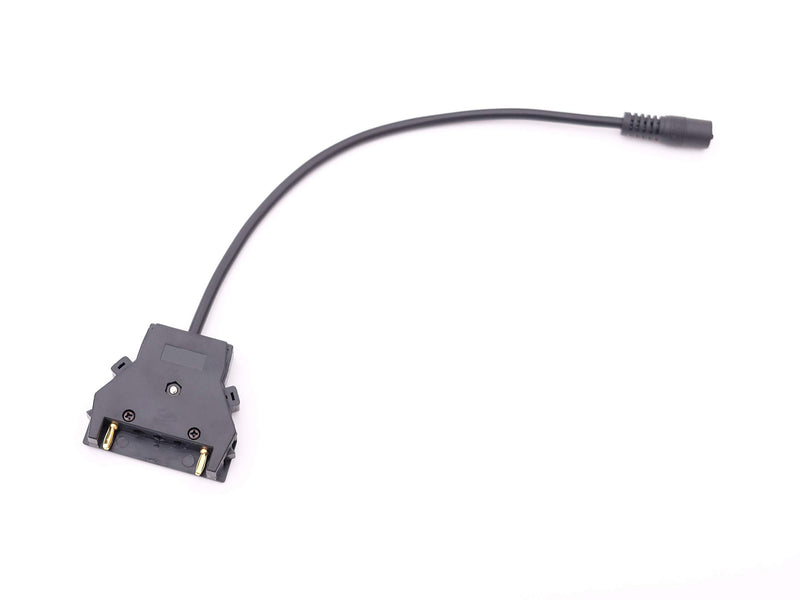 Portable V-Mount V-Lock Battery Connector to Female 5.5/2.5mm DC Power Adapter
