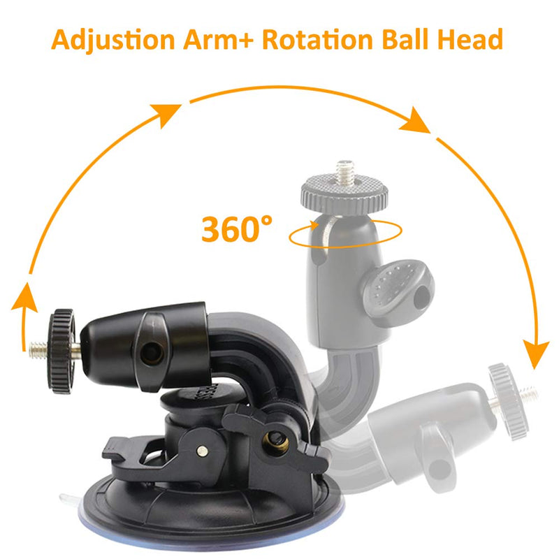 DSLR Scution Cup Mount,Double-Protection-Design with 3M Sticky Pad for Nikon Canon Sony Pentax Olympus KamKorda DURAGADGETDSLR Cameras by WOLEYI