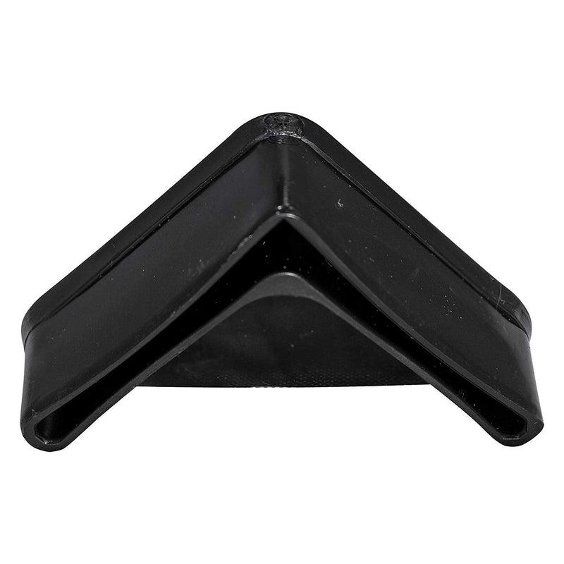Prescott Plastics 1.5" Inch Angle Ironed Plug Insert (50 Pack), L Shaped End Cap for Metal Tubing, Fence, Glide Insert for Pipe Post and Furniture 50