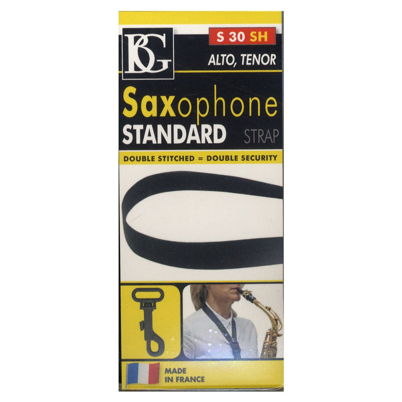 BG S30SH Alto/Tenor Saxophone Standard Strap with Snap Hook