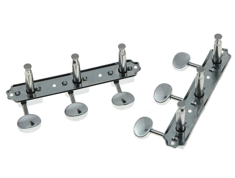 [AUSTRALIA] - Dopro Chrome 3 per side 3+3 on a Plate Vintage Guitar Tuning Keys Guitar Tuner for Epiphone LP JR 