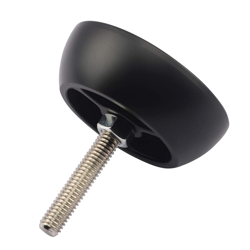 Haoge 75mm Half Ball Bowl Adapte, Metal Half Ball Flat to Bowl Adapter Convert Video Bowl Tripod and Fluid Head with 3/8" Screws for as Manfrotto 501/502/504 Flat Mount Type Fluid Head