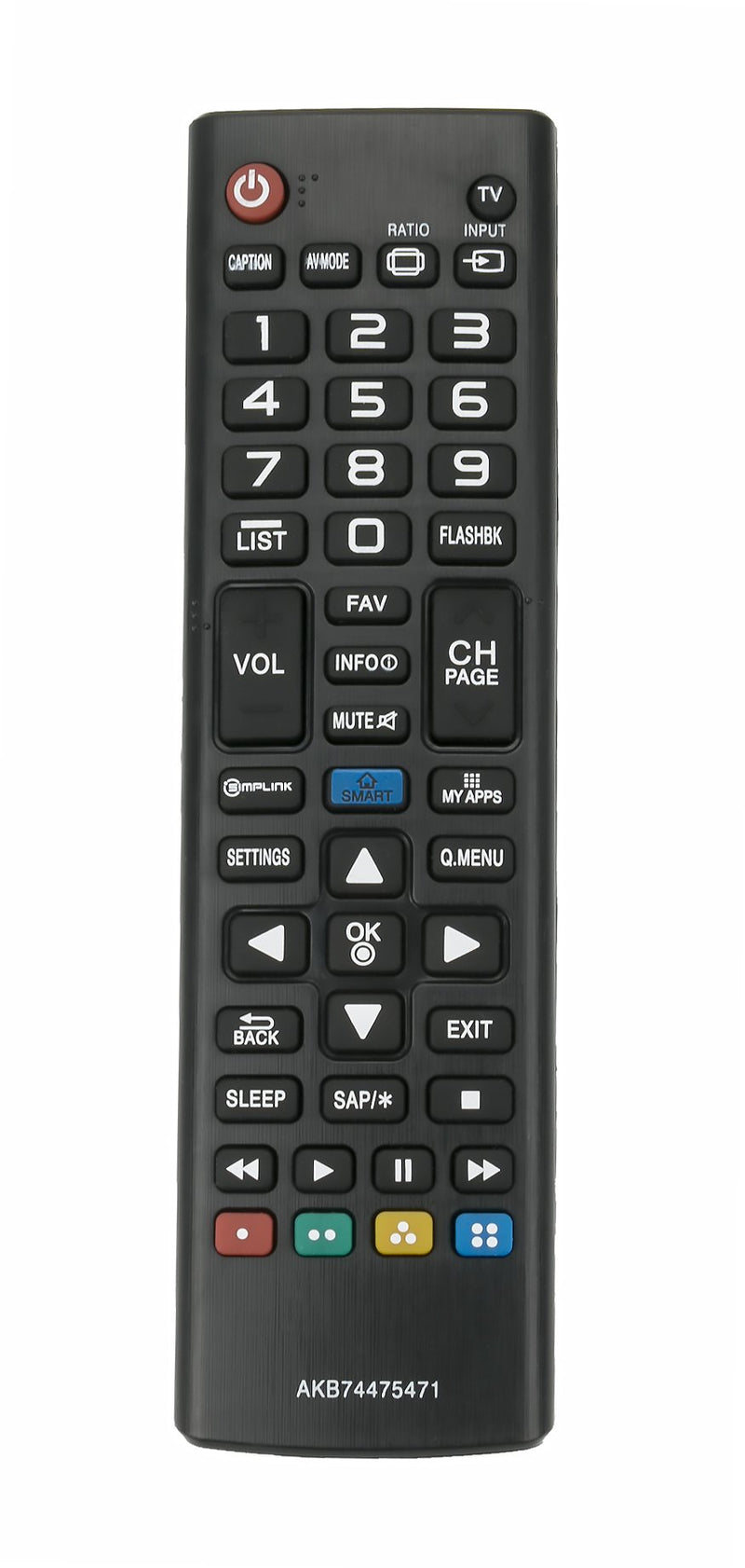 New AKB74475471 Remote Control Replacement fit for LG TV 32LF5800 32LF580B 42LF5800 49LF6300 50LF5800 55LF6090 55LF6100 55LF6300 60LF6100 32LF595B 40LF6300 42LF6500 43LF5900 49LF5900 50LF6090 50LF6100