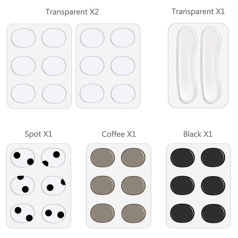 CCOZN Drum Dampeners Gel Pads, 30 Pieces Oval Drum Dampeners 2 Pieces Long Clear Drum Dampeners Silicone Drum Silencers Soft Drum Dampening Gel Pads Drum Mute Pads for Drums Tone Control