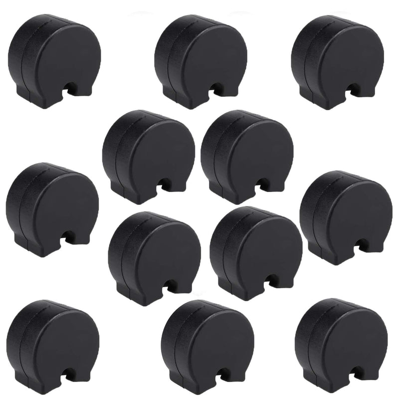 Clarinet Thumb Rest Cushion Protector 12PCS Comfortable Black Rubber Thumb Rest Cushion Protector for Clarinets