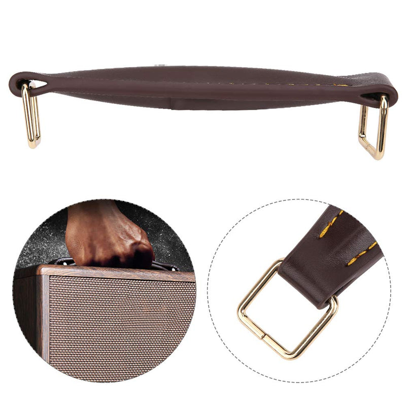 Vintage Style Guitar Amplifier Handle PU Leather Speaker Handle for Guitar Speaker(Brown) Brown