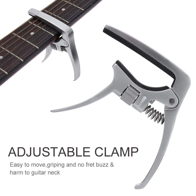 Trigger Capo, One Handed Adjustable Clamp Key Guitar Capo for Acoustic Electric Guitars, Ukulele