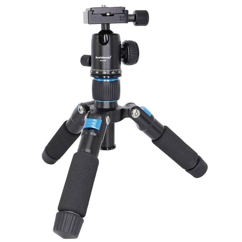 Koolehaoda Travel Portable H-50B Mini Tripod Compact Desktop Macro Mini Tripod with Ball Head (H-50B)