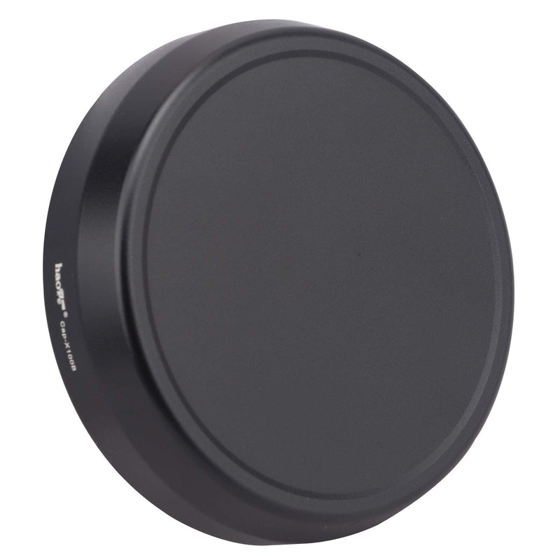 Haoge Cap-X100B Metal Lens Cap for Fujifilm Fuji X100F X100S X100T X100 X70 Camera Black