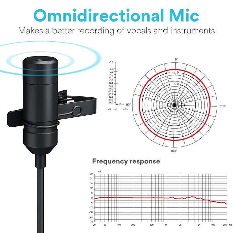 [AUSTRALIA] - Lavalier Microphone MAONO AU-100R Rechargeable Omnidirectional Condenser Clip On Lapel Mic with LED Indicator for Recording, Interview, Vlogging, Voice Dictation, ASMR, Camera, DSLR, Smartphone, PC 