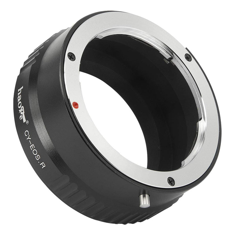 Haoge Manual Lens Mount Adapter for Contax Yashica C/Y CY Lens to Canon RF Mount Camera Such as Canon EOS R