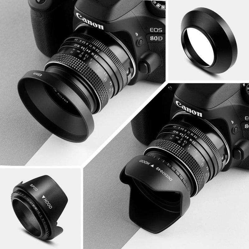 67mm Lens Filter Accessories Kit:UV CPL Adjustable ND Filter(ND2-ND400),Macro Close up Filter Set(+1,+2,+4,+10),Lens Hood,3 in 1 Grey Card for Canon Nikon Sony Pentax Olympus Fuji DSRL Camera 67mm