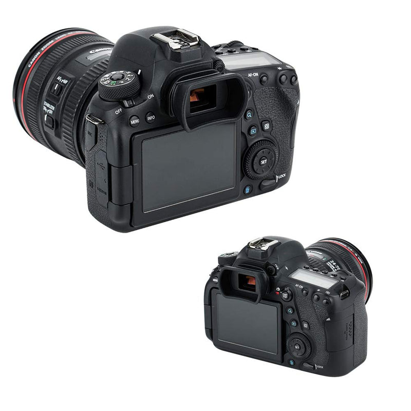 [AUSTRALIA] - JJC Eb Ef Eyecup Eyepiece Eyeshade for Canon T8i T7i T6s T6i T5i SL3 SL2 T7 T6 T5 T3 5D Mark II 6D Mark II 90D 80D 77D 70D 60D 60Da Viewfinder Replace Canon Eb Ef Cup Soft Silicone Extended Design Replaces Canon EB/EF 