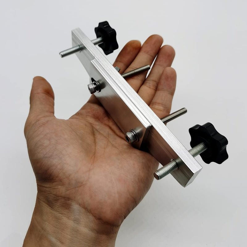 Alnicov Guitar Bridge Clamp,Metal Guitar Bridge Replace Caul Clamp With L Wrench for Luthier Universal Repair Tool