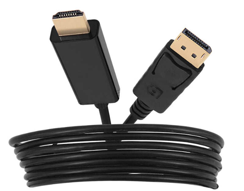 DisplayPort to HDMI Cable, Meiyangjx DisplayPort to HDMI Male to Male Adapter Gold-Plated Cord, DP to HDMI Cable 6FT