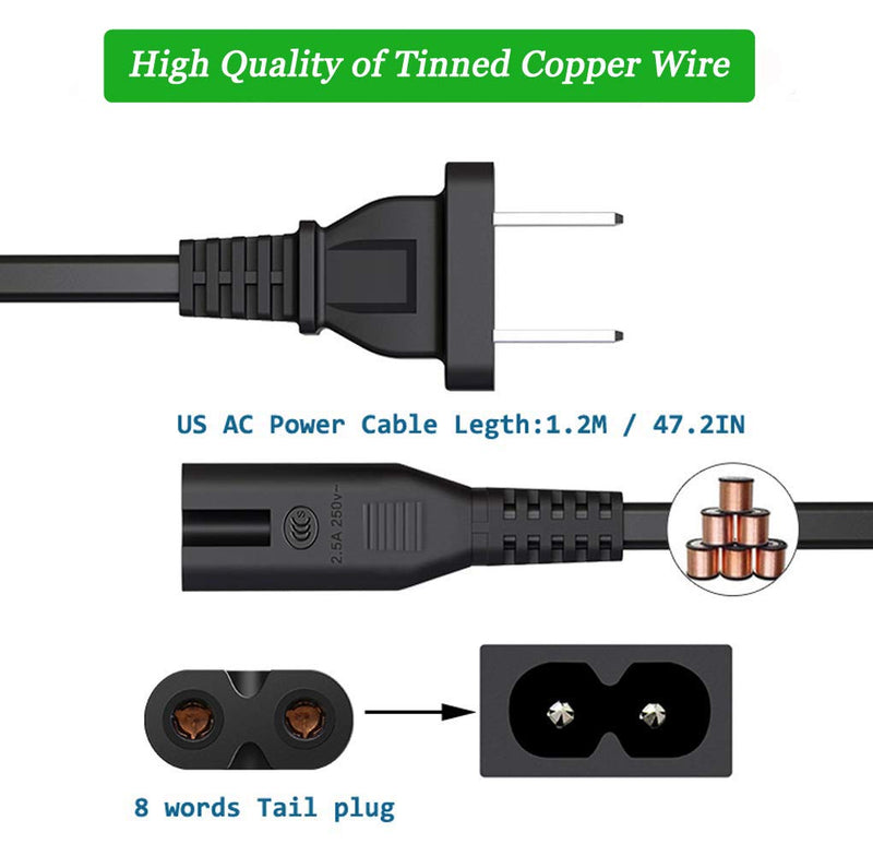 ACK-E8 AC Power Adapter Supply DR-E8 DC Coupler Charger TKDY kit Compatible with Canon EOS Rebel T5i T4i T3i T2i Kiss X6 Kiss X5 Kiss X4 700D 650D 600D 550D Camera (Canon LP-E8 Battery Replacement).