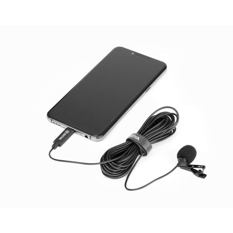 [AUSTRALIA] - BOYA by-M3 Clip-on Omnidirectional Lavalier Microphone for USB-C Android Devices (236inch Cable Length) 