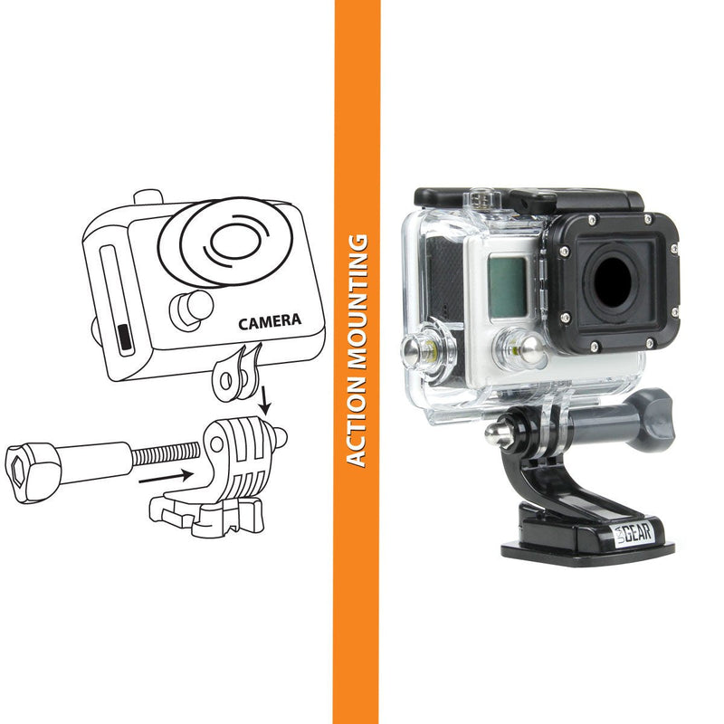 [AUSTRALIA] - USA Gear Action Camera Chest Mount- Action Camera Accessories with Tripod Adapter. Camera Mount with Body Strap. Action Cam Accessories - Compatible with GoPro Max and Hero 3 8 9 10 - Body Harness 