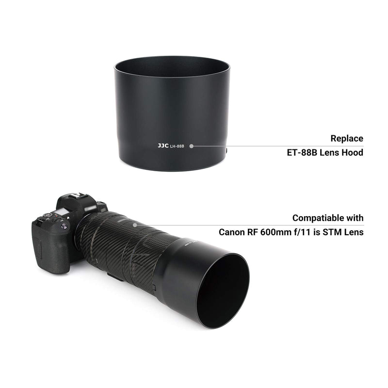 Lens Hood for Canon RF 600mm f/11 is STM Lens on EOS R6 R5 RP R Camera, RF 600mm Lens Hood Reversible Lens Shade Replace Canon ET-88B Hood, Compatible with 82mm Filters and 82mm Lens Cap