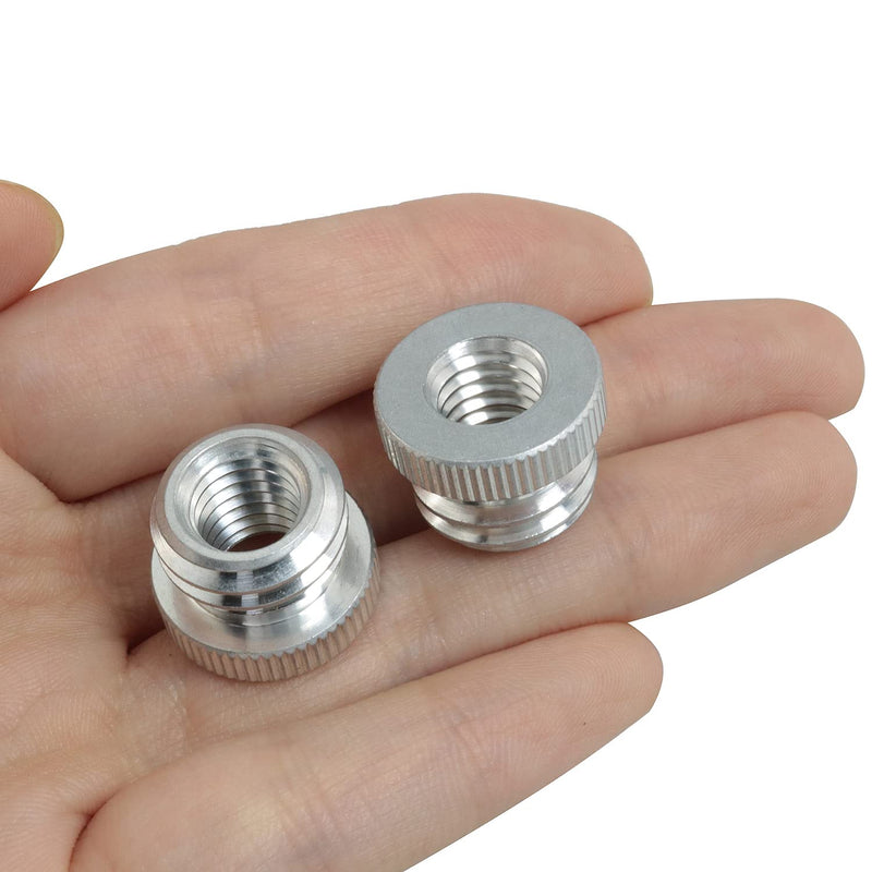 LUORNG 2PCS 3/8'' Female to 5/8'' Male Threaded Screw Adapter for Microphone Stand Mount Tripod Laser Level Bosch Adapter