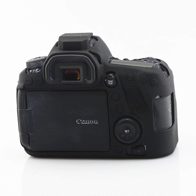 6D Mark II Silicone Case, TUYUNG Camera Housing Case Protective Cover Skin, Compatible with Canon EOS 6D Mark II, Black