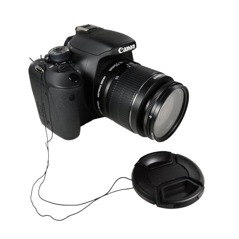 CamDesign 67MM Snap-On Front Lens Cap Cover Compatible with Canon, Nikon, Sony, Pentax All DSLR Lenses Black