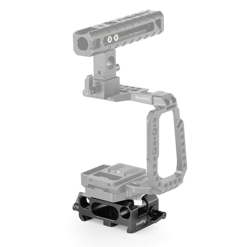 SMALLRIG Baseplate for BMPCC 4K & 6K CAGE 2255 with Dual Rod Clamp – 2267