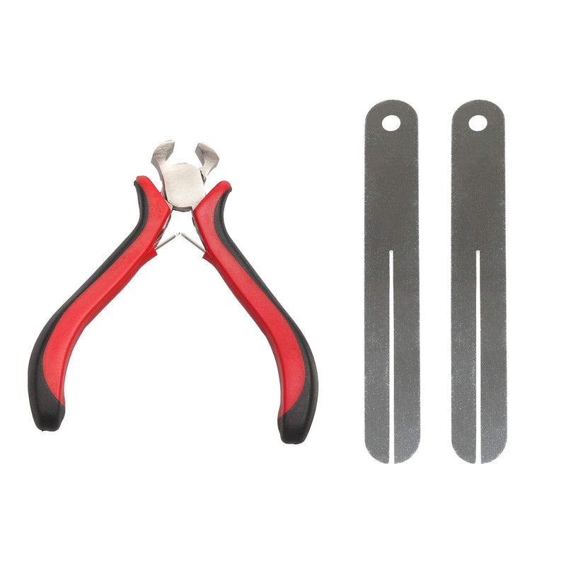 Fret Pulling Set, Guitar Fret Nipper Fret Removal Plier with Precision Fret Puller and Chip Stoppers