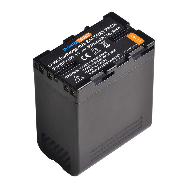 PowerTrust Battery for Sony BP-U60 BPU60 BP-U90 BP-U30 PMW-100, PMW-150, PMW-160, PMW-200, PMW-300, PMW-EX1, PMW-EX1R, PMW-EX3, PMW-EX160, PMW-EX260, PMW-EX280, PMW-F3, PXW-FS5, PXW-FS7