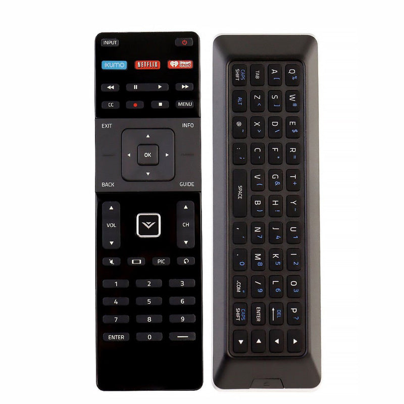 New XRT500 QWERTY Dual Keyboard Remote Control for Vizio LED Smart TV with XUMO Netflix iHeart Radio Key M43-C1 M49-C1 M50-C1 M55-C2 M60-C3 RS65BL