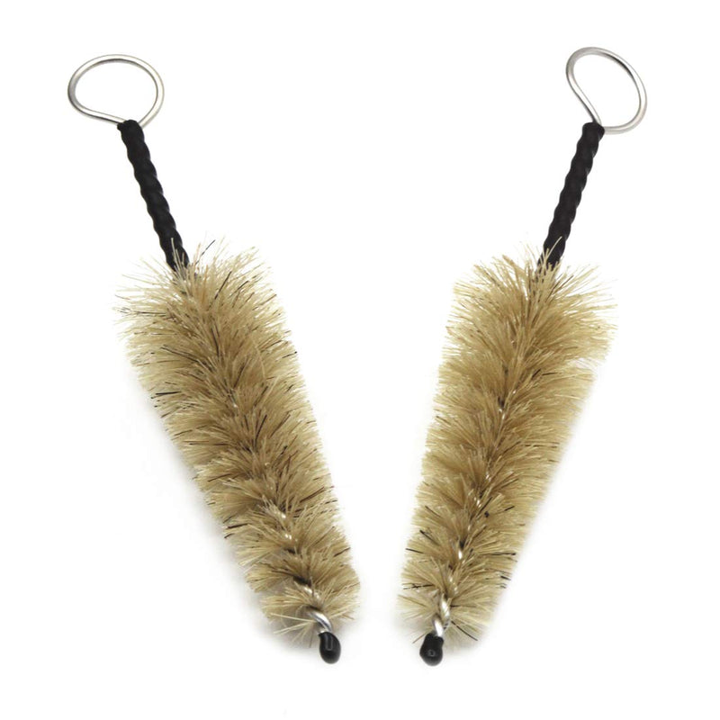 2 Pieces Flute Head Brush Flute Cleaning Brush Tool Wind Instrument Cleaning Brush Natural Mane Instrument Cleaning Brush for Wind Music Accessories