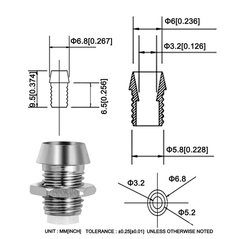 Chanzon 20pcs 3mm Metal Led Holder for Light Emitting Diodes,Diode Lights,Round Lamp Bulb