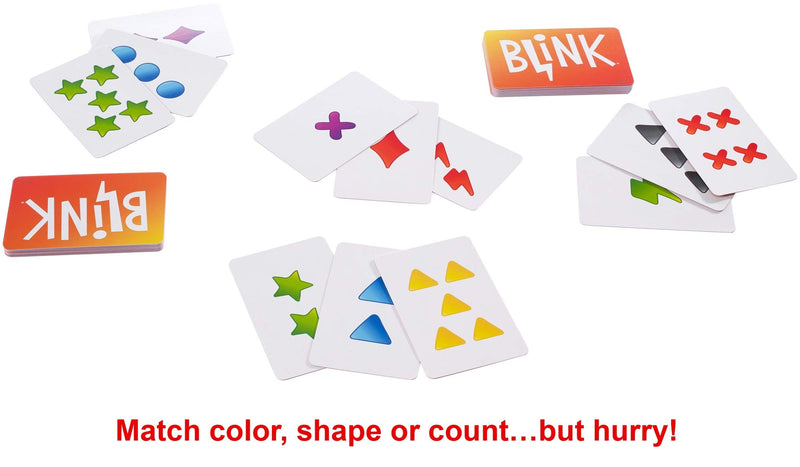 Reinhard Staupe's BLINK Family Card Game, Travel-Friendly, with 60 Cards and Instructions, Makes a Great Gift for 7 Year Olds and Up