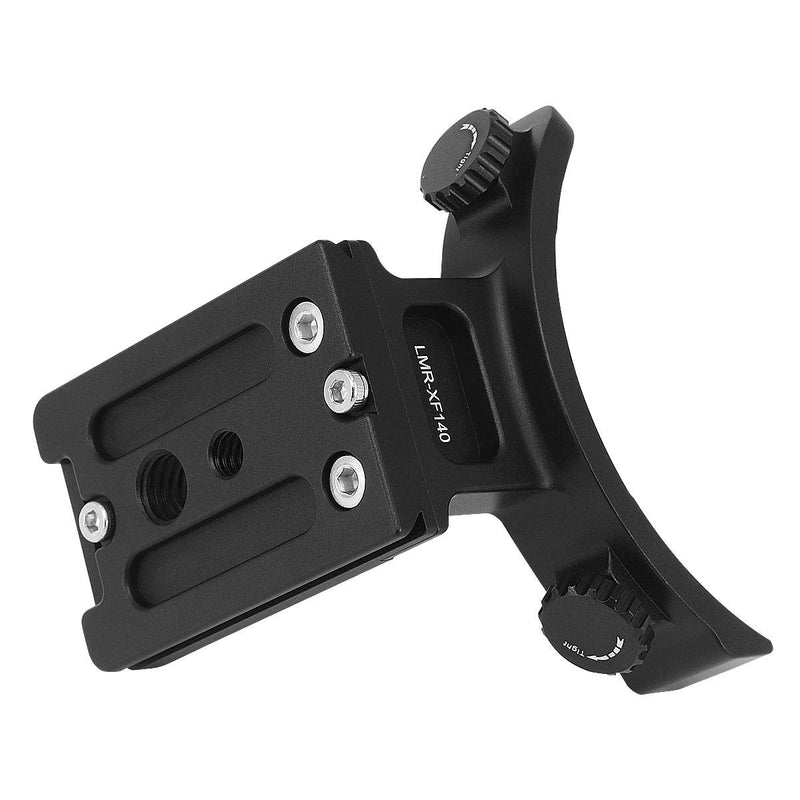 [AUSTRALIA] - Haoge LMR-XF140 Lens Collar Replacement Foot Tripod Mount Ring for Fujifilm Fuji Fujinon XF 100-400mm F4.5-5.6 R LM OIS WR XF100-400mmF4.5-5.6 Lens Built-in Arca Swiss Type Quick Release Plate 