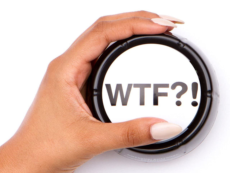 NSFW buttons Original WTF Button - Wonderful WTF?! Adult Audio Insanity, Right on Your Desk!