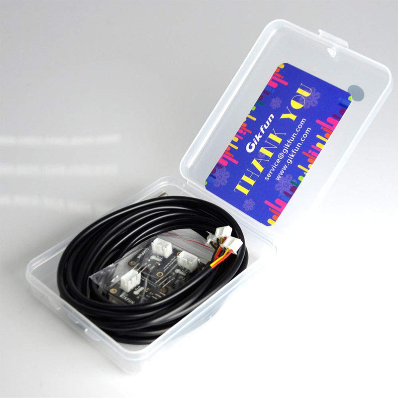 Gikfun DS18B20 Waterproof Digital Temperature Sensor with Adapter Module for Arduino (Pack of 3 Sets) EK1183