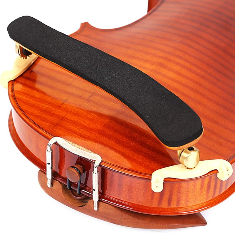 Violin Shoulder， Rest Durable Adjustable Comfortable Black Rubber Shoulder Rest Pad Holder For Violin 3/4 4/4