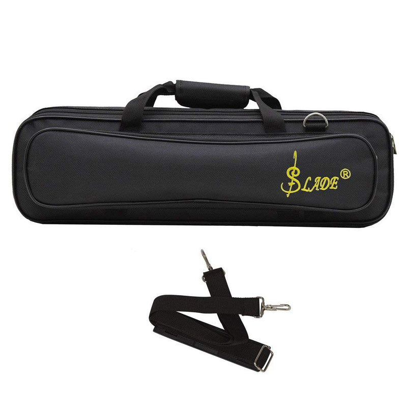 Vilihy LADE Padded Flute Bag Backpack Soft Case Lightweight with Carry Handle Shoulder Strap Black
