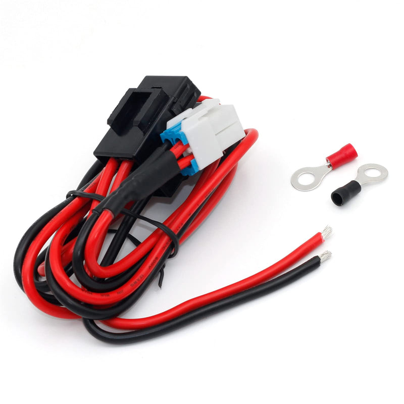 Kymate 4-pin 12AWG DC Power Supply Cable for Yaesu Radio FT-450D FT-891 FT-991-A FT950 FTDX-1200 Kenwood TS-480 TS-590SG TS-890s Icom IC-7000 IC-7200 IC-7600 IC-7300 Alinco DX-SR9T Vertex