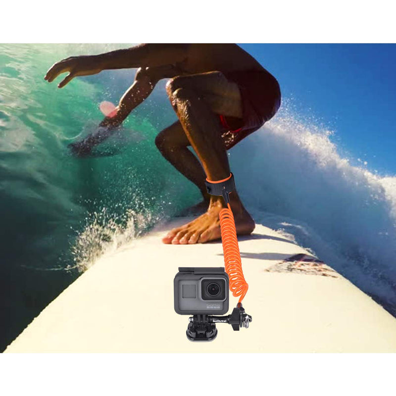 Waterproof Action Camera Floating Hand Grip + Steel-cored Anti-Loose Dive Wrist Strap Safety Tether for GoPro Accessories Sony Olympus Underwater Sports Motion Camcorder DivingSurfing Snorkeling