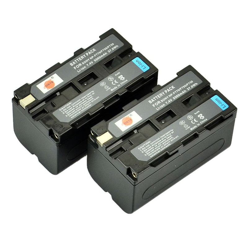 [AUSTRALIA] - DSTE Replacement for 2X NP-F750 Battery + Rapid Dual Battery Charger with Micro USB Cable Compatible Sony CCD-TRV215 CCD-TR917 CCD-TR315 HDR-FX1000 HDR-FX7 HVR-V1U HVR-Z7U HVR-Z5U as NP-F730 NP-F770 