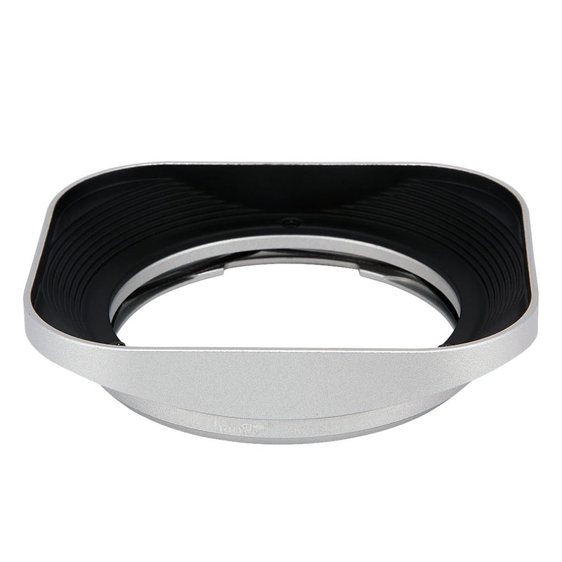 Haoge LH-ZV06 Metal Lens Hood for Carl Zeiss Distagon T 2.8/21 21mm f/2.8 ZM, C Biogon T 4.5/21 21mm f/4.5 ZM, 2.8/25 25mm f/2.8 ZM, 2.8/28 28mm f/2.8 ZM, C Sonnar 1.5/50 50mm f/1.5 ZM Lens Silver Square - Silver