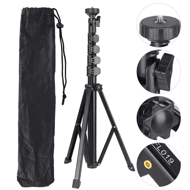 [AUSTRALIA] - FL019 Light Stand Photography Photo Studio Light Stands for Video Aluminum Alloy Black Multifunction Adjustable Light Stand Mobile Phone Live Bracket Photograph Tripod 