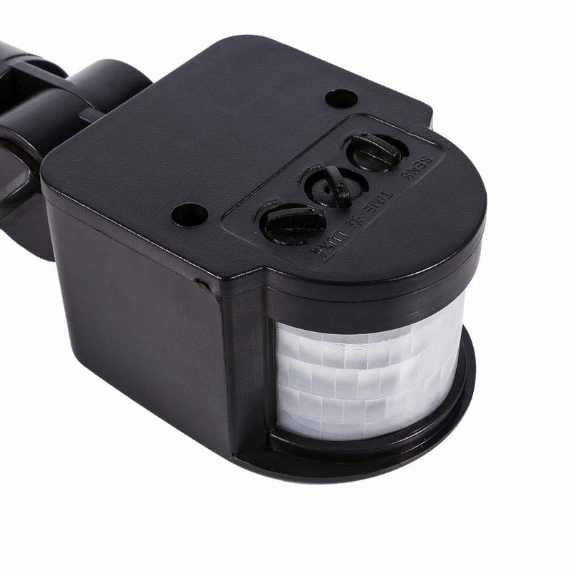 Outdoor 90~250V 180 Degree Infrared PIR Motion Sensor Detector Wall Light Switch Black