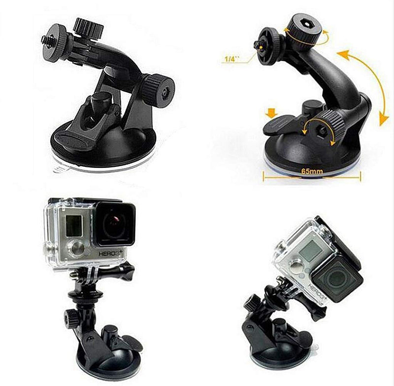 TEKCAM Suction Cup Mount Compatible with Gopro Hero 10 9 8 7 6/APEMAN/AKASO/Campark/COOAU/Remali Capture Cam/Apexcam/HLS 4k Action Camera