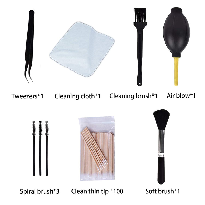 108 Pcs for iPhone Cleaning Kit, for Airpod Cleaner Kit Phone Jack Charger Port Hole Plug Speaker Cleaner Tool for Cameras Keyboards Headphones