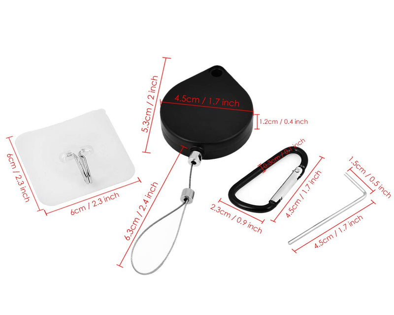 DS.DISTINCTIVE STYLE VR Accessories Cable Management 6 Packs - Drill Free Retractable Ceiling Suspension System