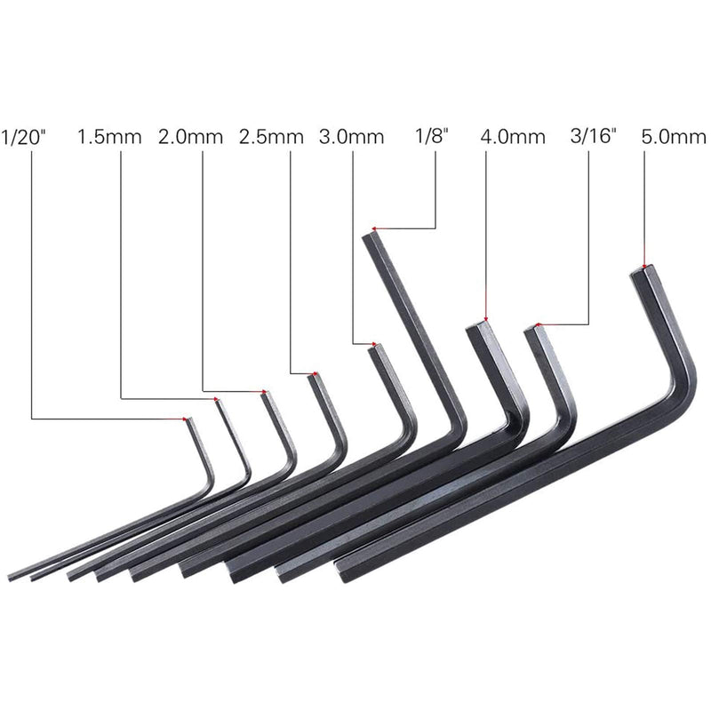 11pcs Guitar Allen Wrench Set, Includes 4mm & 5mm Ball End Truss Rod Wrench Repair Tool, Fit for Most Guitar Bass Neck Bridge Nut Locking Knob Screw Adjustment with Portable Storage Bag