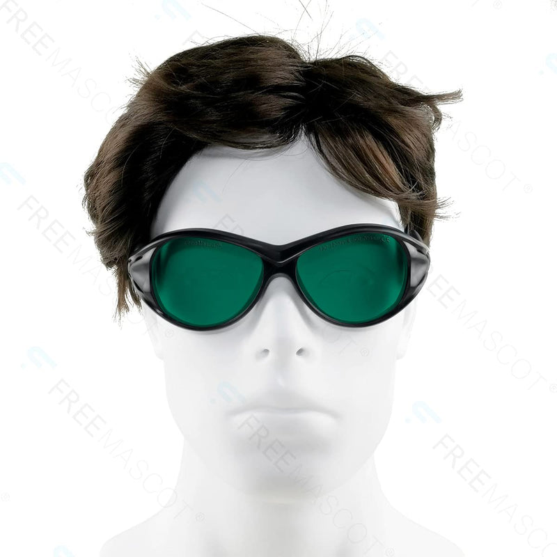 FreeMascot Professional OD 6+ 190nm-380nm / 600nm-700nm Wavelength Violet / Red Laser Safety Glasses Style 2